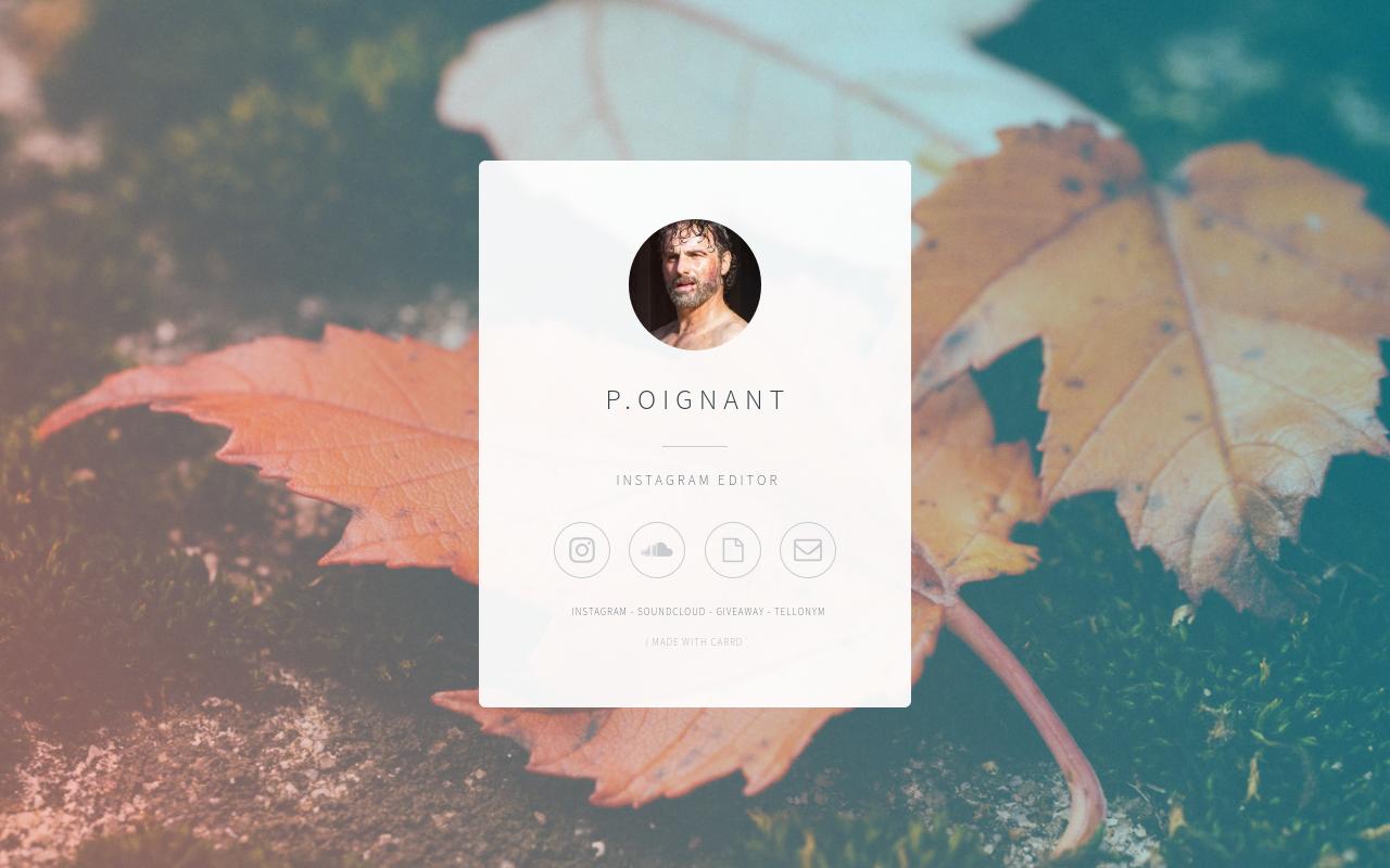 Carrd profile picture for @poignant